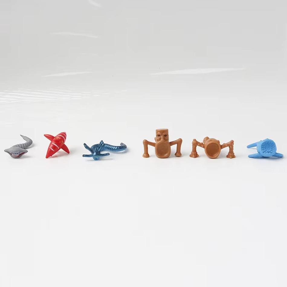 24 Stück Subnautica Sea Eater Monster Figur Leviathan Figuren Dekoration Bloop Gran Maja Modell Puppe Ornament Spielzeug Halloween Geschenke