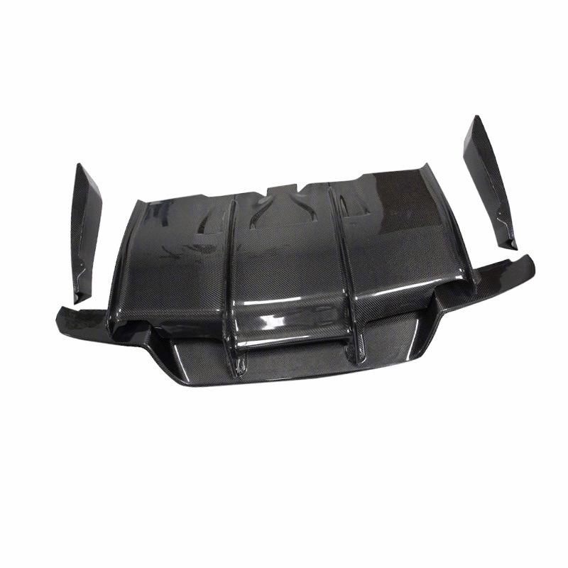 Compatible 2012-2016 BMW M6 F12/F13 Carbon Fiber Rear Diffuser PSM Style