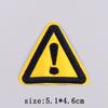 Warning Embroidery Patch Iron On Patches For Clothing Danger Prohibit Sign Embroidered Patches For Clothes Nuclear Marker Badges
