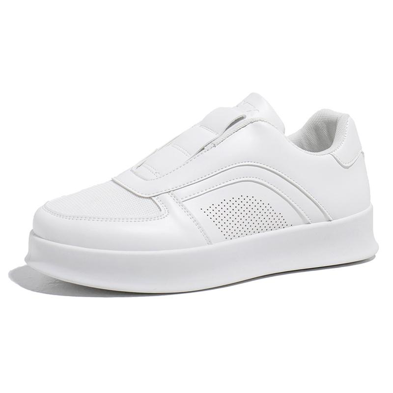 

New thick-soled casual sports shoes for men, anti-slip height-increasing sneakers, breathable for running in spring and autumn 44 белый