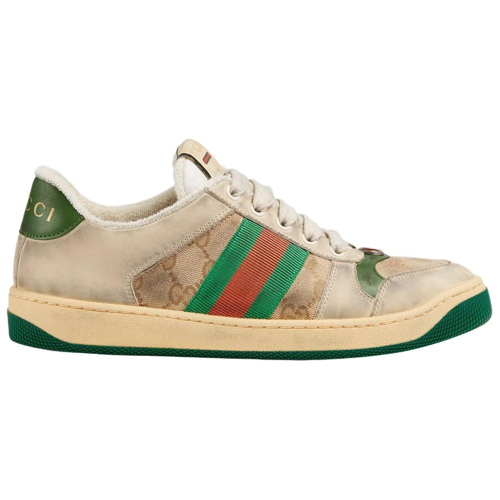 Gucci Screener Distressed Green Orange Women's 570443 9Y920 9666