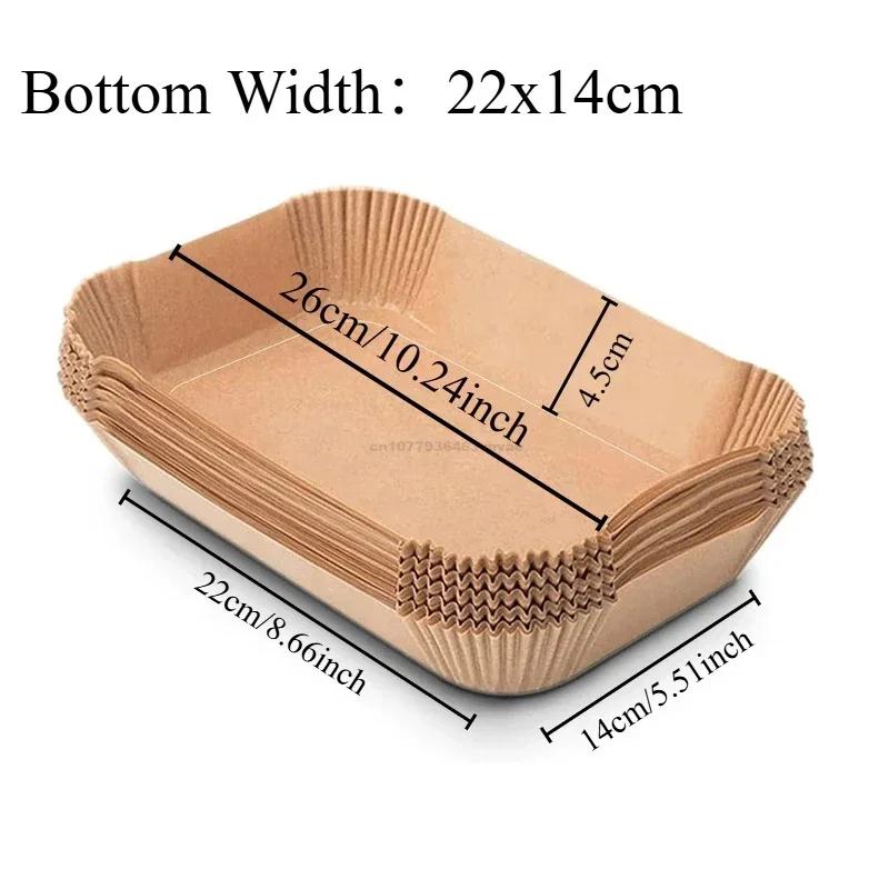 Air Fryer Paper Accessories Disposable Liners Non-Stick Airfryer Baking Papers Non-stick Parchment Paper Cooking Roasting Microw