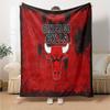 Chicago Bulls Logo Flanellen Deken, Zacht Polyester, Modern Ontwerp, Voor Alle Seizoenen voor Kamperen, Reizen, Cadeaus voor Feestdagen of Verjaardagen