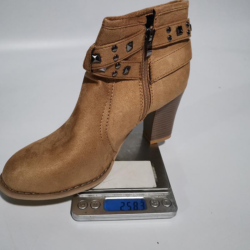 Women's High-Heeled Leather Boots - Autumn/Winter 2021 European & American Style