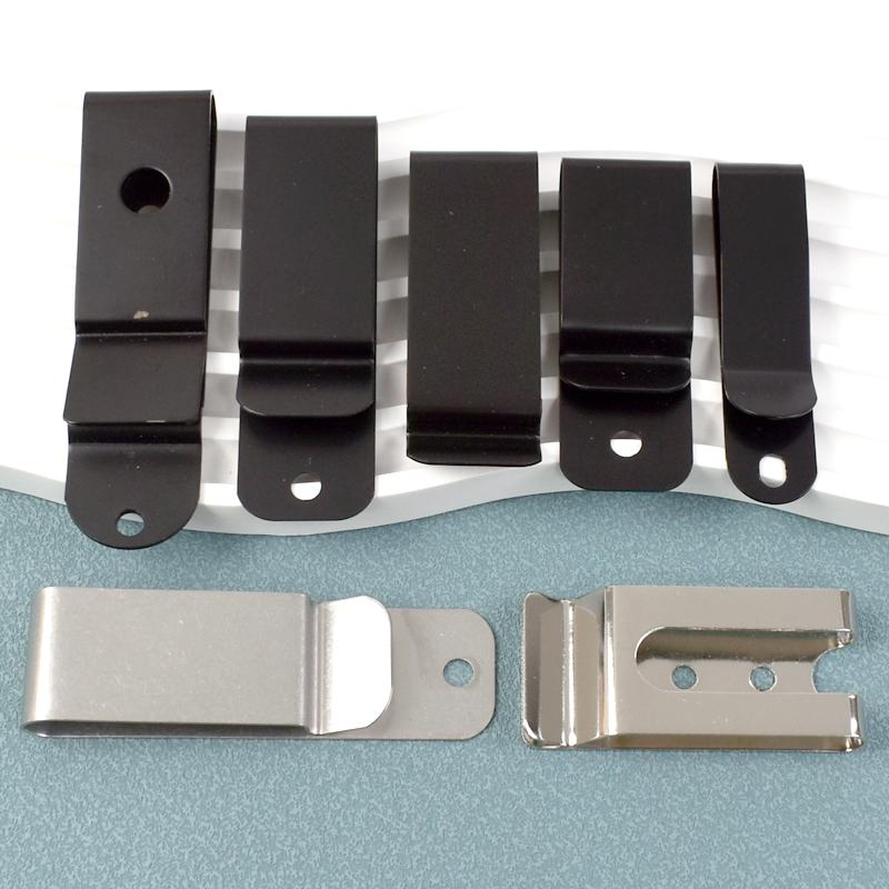Meetee 2/5/10Pcs Metal Belt Clips Buckle Sheath Clip Clasp Wallet Key Hook Holster Waistband Belts Loop DIY Hardware Accessories
