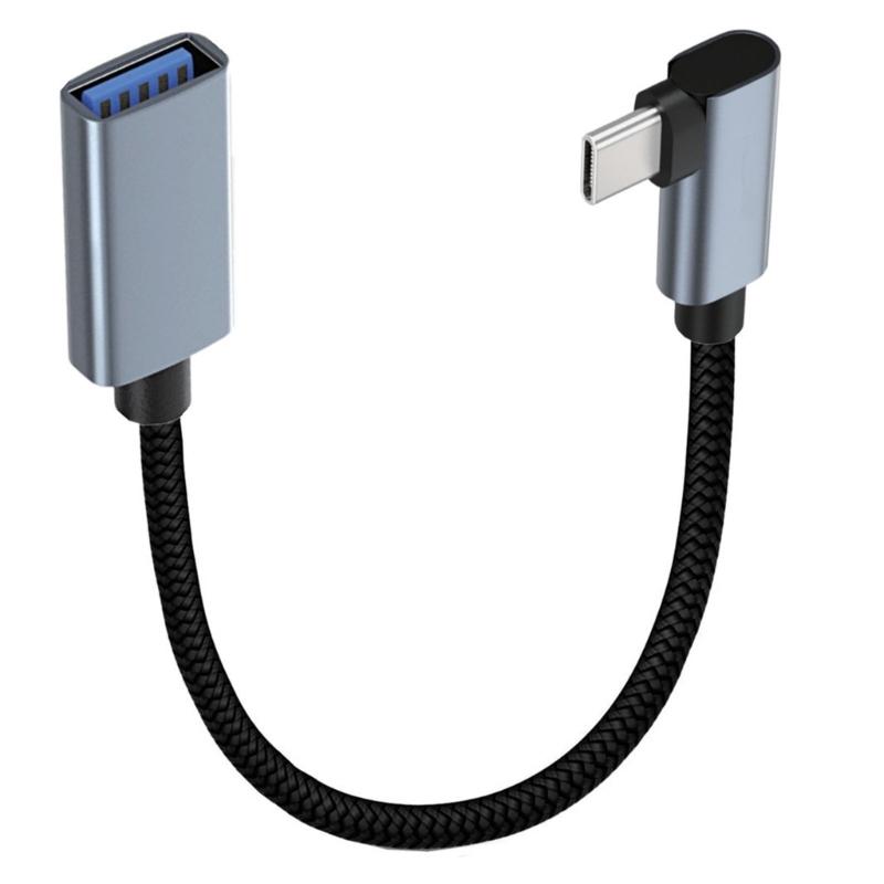 USB C to USB Adapter 3.0 Female OTG Cable, Nylon Braided Fast Charging and Data Sync for Gaming and Office Use Drop Shipping