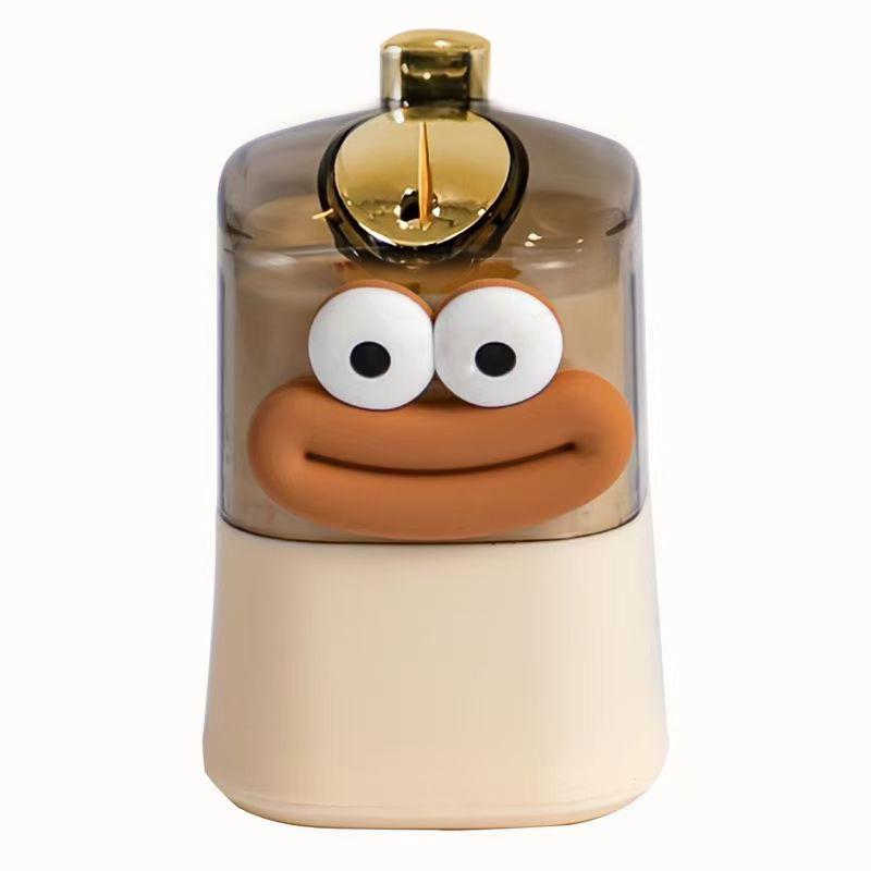 Elegant Automatic Pop-up Toothpick Holder - Cream Style for Home & Restaurant