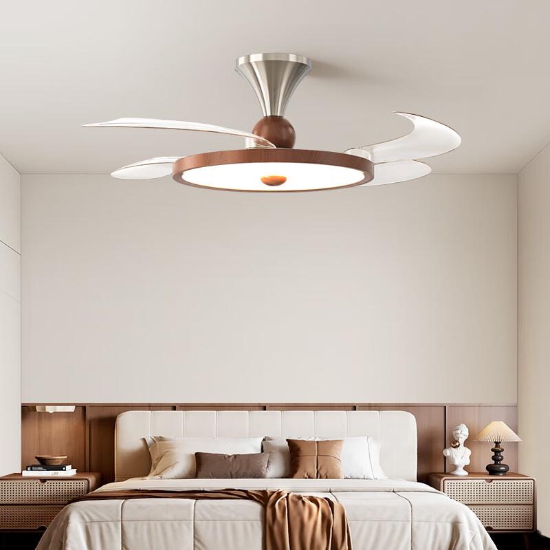 NuFeng Silent Retractable Ceiling Fan Light