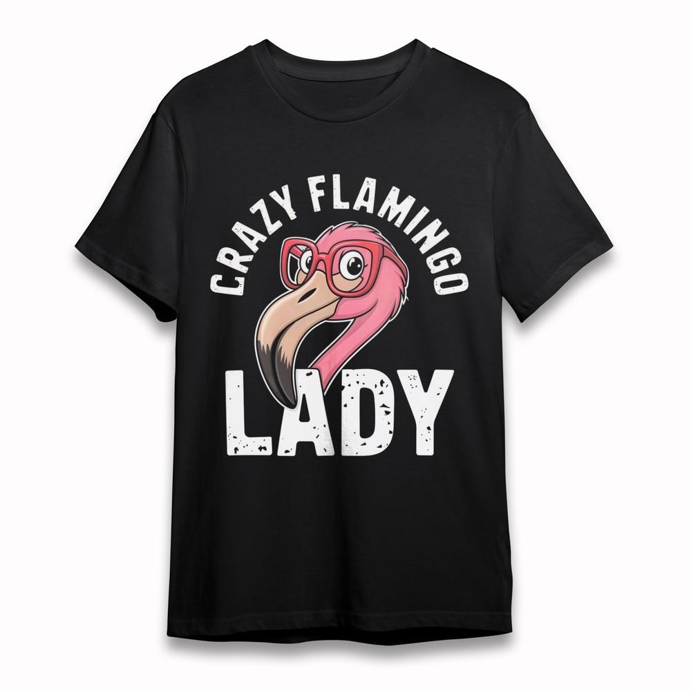 

Women s T-Shirt With Sassy Flamingo Graphic Unisex 100% Cotton Oversize Top USA M