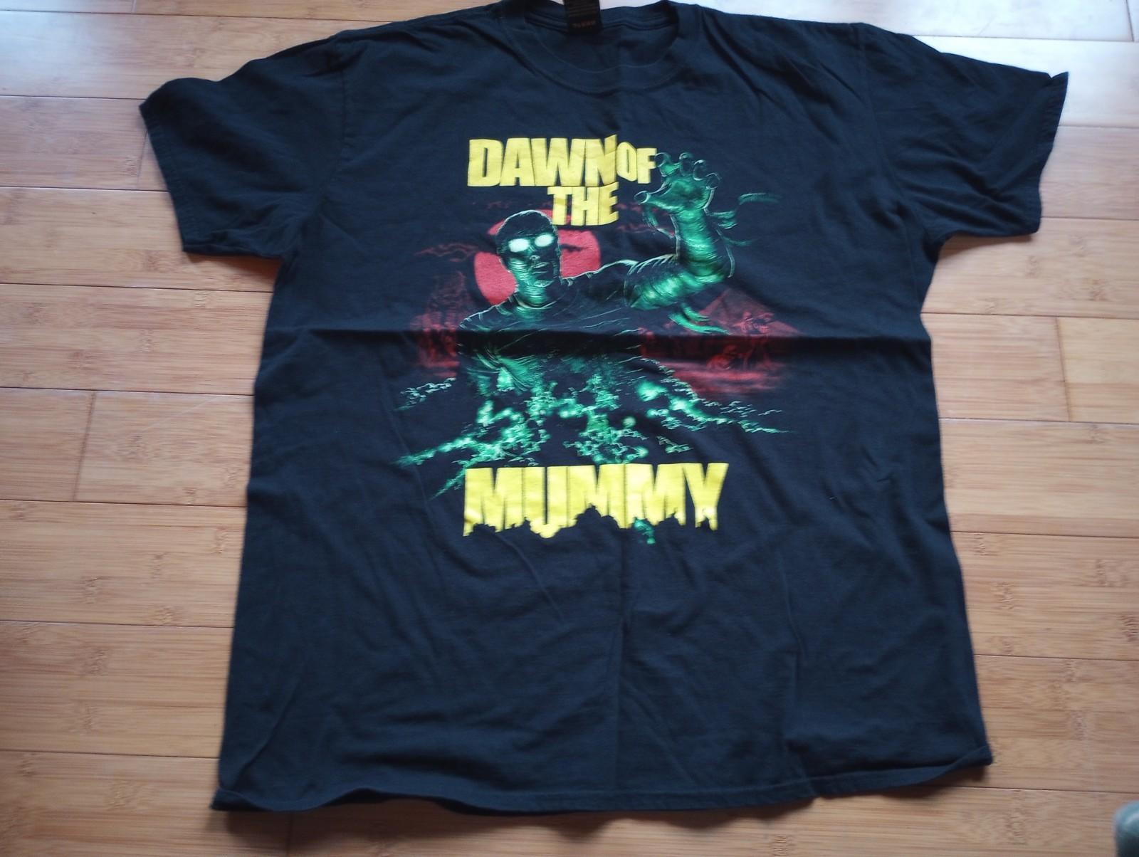 Dawn Of The Mummy Shirt 1980 s Horror Movie Film Official Plan 9 Soft Black Oop S