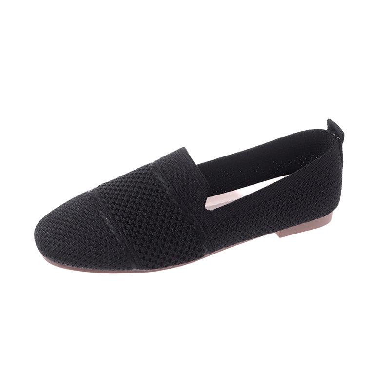 Summer flat-soled single shoes women's spring and autumn new shoes round head one-pedal shoes