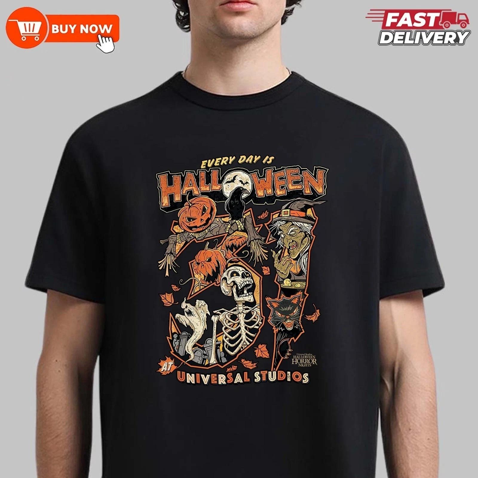 Halloween Horror Nights T-Shirt, Every Day is Halloween Shirt, Halloween Gift XL