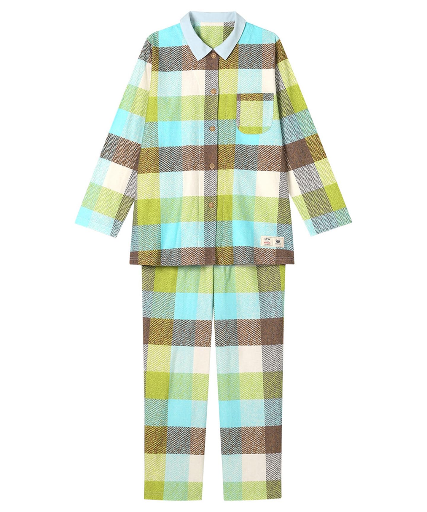 

Wacoal Relax Sleep Pajamas x Long Sleeve Long Pants Cotton ME & [AVOCA Wacoal] 100% (BDX740) Women s