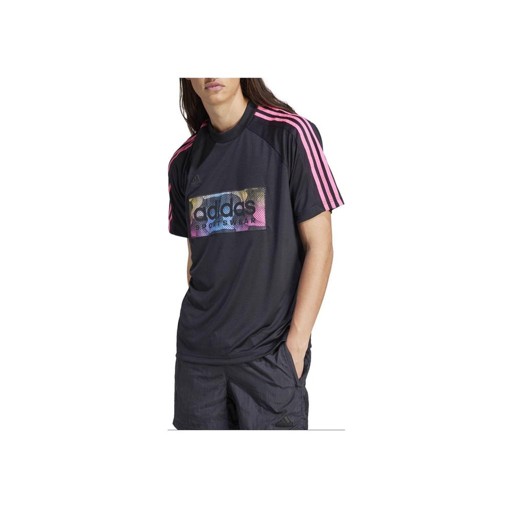 adidas Tiro Mesh Applique Jersey Black Men Streetwear IP3781