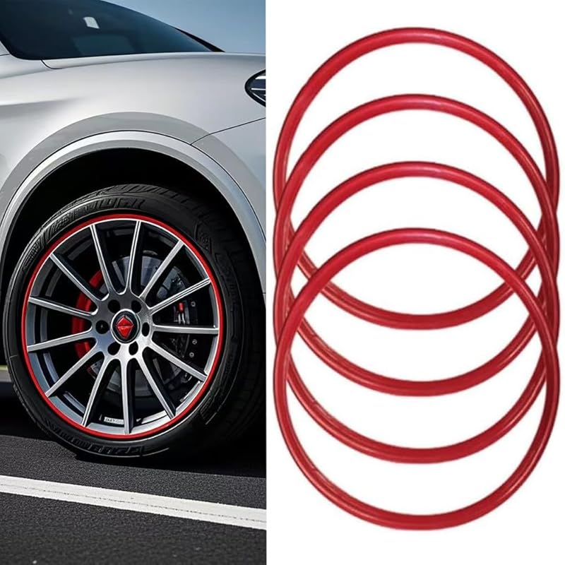 Car Wheel Rim Protectors Guard, 4-Pack 19 in Automotive Wheel Anti-Scratch Protector, Wraping The Rim of The Wheel Hub, Strips for Curb Rash