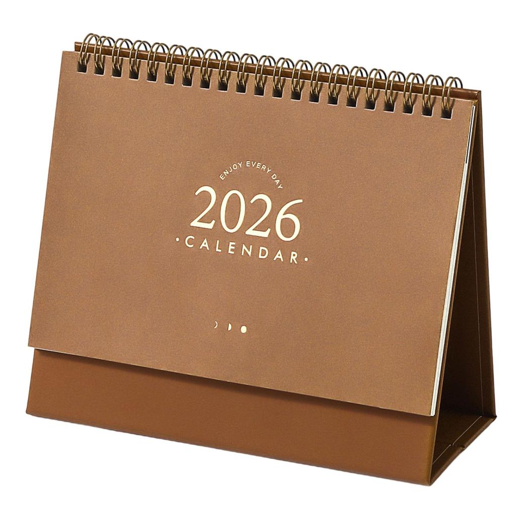 2026 Desk Calendar Twin-Coil Binding Tabletop Calendar 16 Month Runs from Sep 2025 To Dec 2026 For Daily Scheduling