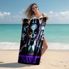 Personalized Customized Proof Beach Towel with Wednesday Addams Pattern - Soft, Absorbent,quick-drying,perfect Swimming,camping&bathing