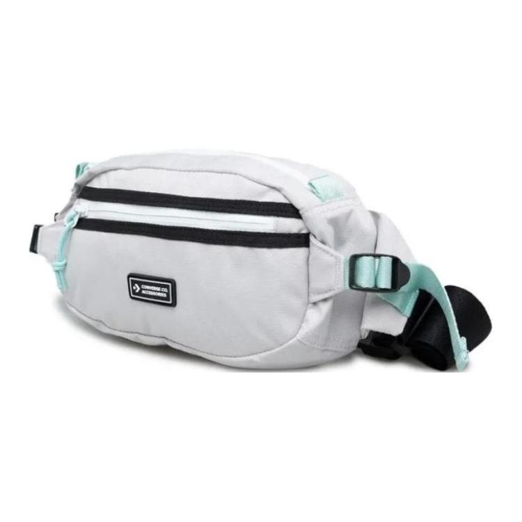 New Converse Polyester Shoulder Bag, Crossbody Bag, Fanny Pack Regular Unisex Silver 10022098-050