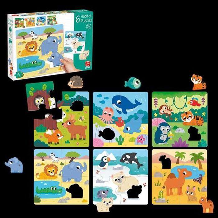 Set de 6 Puzzles Diset en Bois