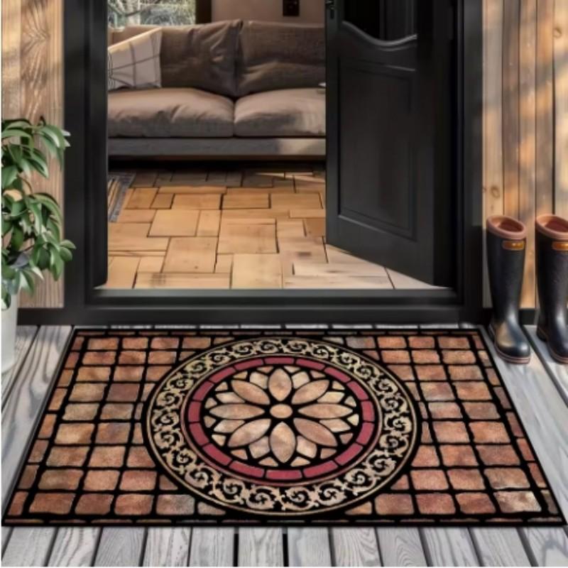 Geometrisches Muster Eingang Willkommensmatte Badezimmer Rutschfeste Bodenmatte Wohnzimmer Flur Teppich Heimdekoration