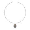 Retro Punk Wolf Totem Wolf Head Trendy Devil Eyes Men's Pendant Necklace
