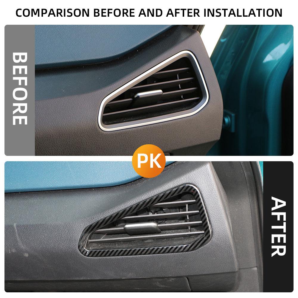 For Volkswagen VW ID3 ID.3 2020-2026 LHD AC Vent Trim Front Air Conditioning Outlet Frame Sticker Styling Interior Accessories