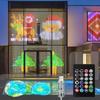 Bluetooth-Enabled Colorful Copper Wire Curtain Lights - DIY Atmosphere with Smart Programmable Control