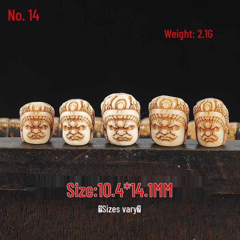 Tibetan Buddhism Pendant Necklace: Cow/Camel Bone Bead DIY Jewelry Accessory
