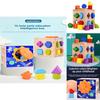 Wooden Geometric Shape Matching Blocks For Kids Educational Toy For Brain Development