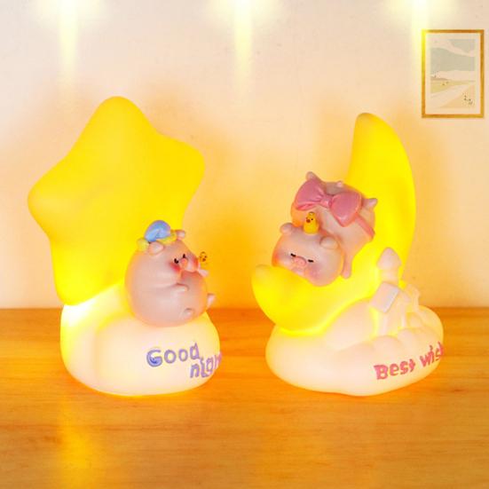 Star Moon Lamp Creative Shape Decorative Fine Texture Convenient Night Light Feeding Lamp Baby Sleeping Child Toy Home Supplies