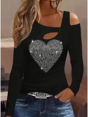 Top nou casual cu mânecă lungă pentru femei, tricou, bluză de damă