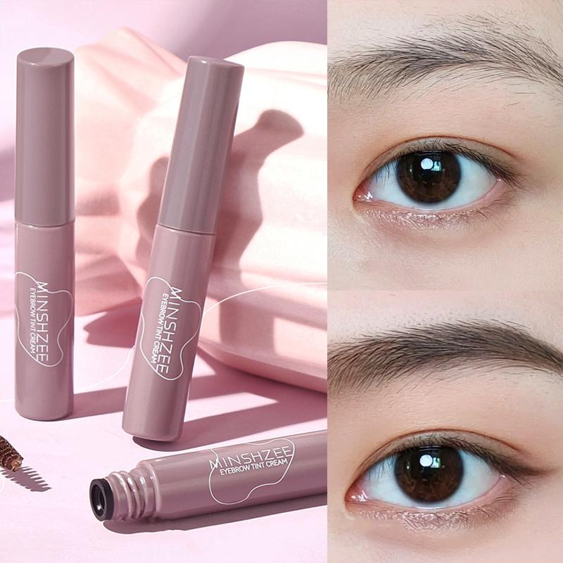 4 Colors Eyebrow Tint Waterproof Long Lasting Coffee Brown Color Eyebrow Gel Paint Eyebrow Tint Makeup Tool Brow Enhancer Cream