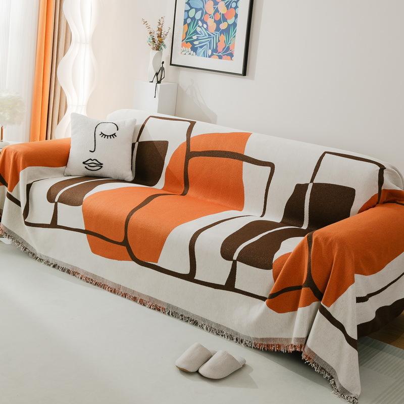 

Полотенце для дивана из синели, универсальный универсальный чехол для дивана Four Seasons, пылезащитный чехол для гостиной, цельный диван, большой тканевый чехол 180*230cm