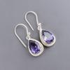 Iolite Gemstone 925 Sterling Silver Handmade Jewelry Drop/Dangle Earrings 1.40" EE-9-5