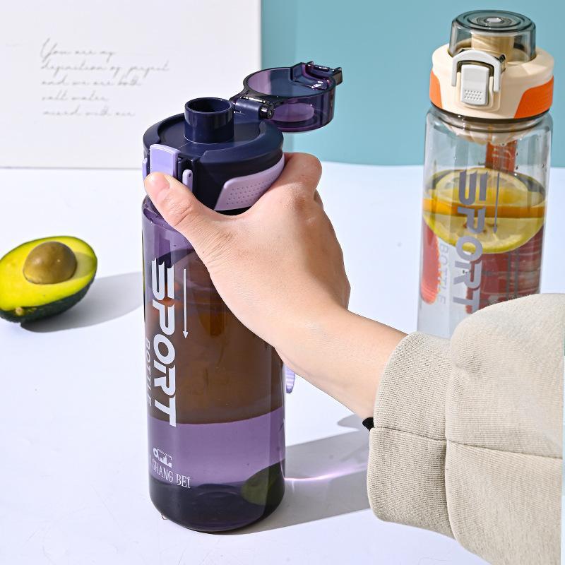 Sports Water Cup Food Grade Leakproof 800ML Portable Kettle with Filter Screen for Summer Fitness Jogging