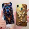 For Huawei Y9 2019 Case JKM-LX1 JKM-LX2 New Flowers Butterfly Painted Cover Soft Silicone Case For Huawei Y9s Y 9 s Y9 2019 Bags