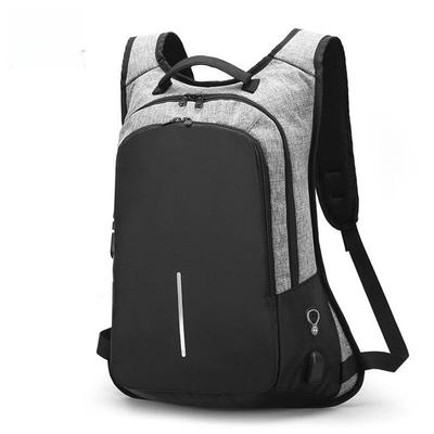 Tongfeisha Men's Anti-Theft Business Backpack with USB and Logo Print