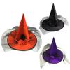 Women Witch Hat Large Ruched Halloween Witch Hat Costume Accessory for Halloween Party Favor Party Costume Girl