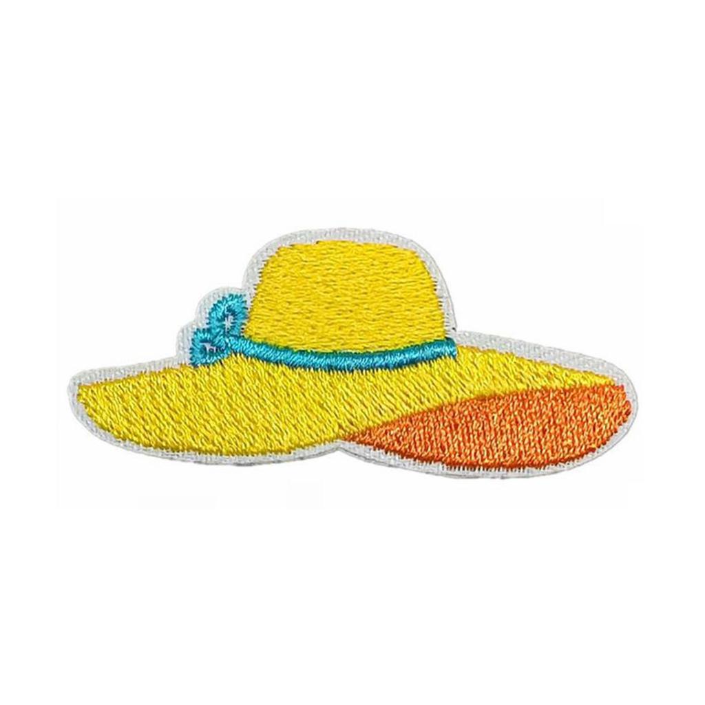 Beach Theme Embroidered Iron On Patches Embroidery Applique Patches Iron On Clothing Repair Patches for Clothes Jackets