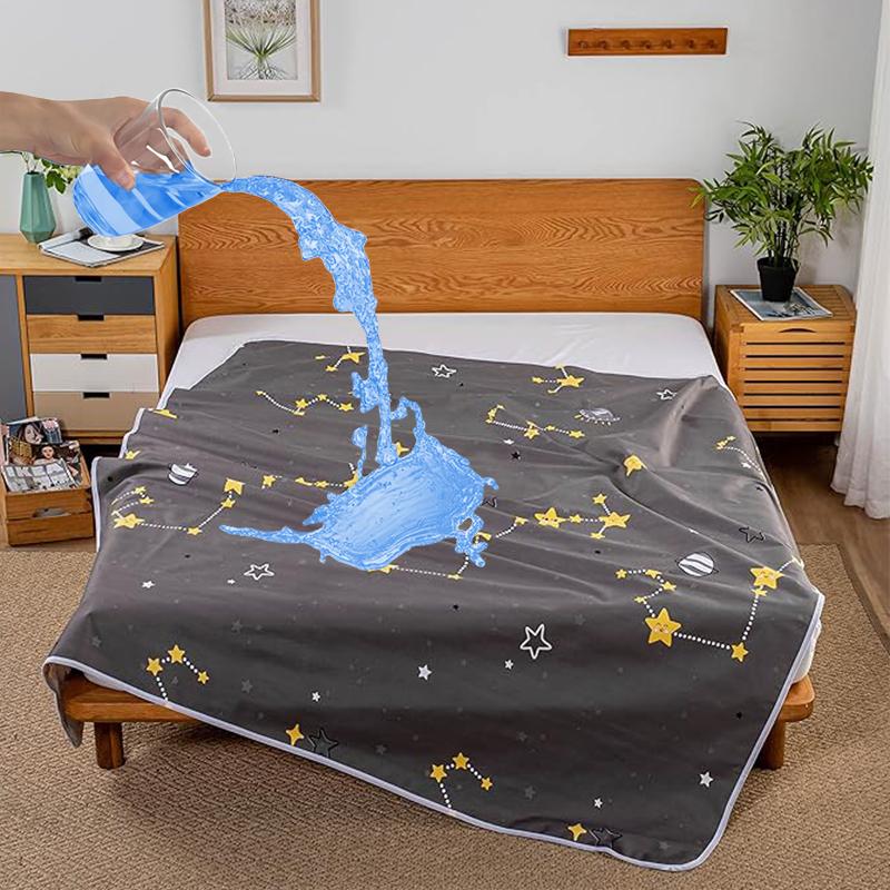 

Недержание Мочевой простыни Моющееся постельное белье Большой многоразовый водонепроницаемый протектор матраса, пеленки для взрослых, пожилых людей, домашних животных или детей, мочащихся в постель, простыня 80*120cm