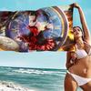 Tokisaki Kurumi Bath Towel Microfiber Soft Water Absorbing Breathable For Girl Kids Decorative Cartoon Beach Towel