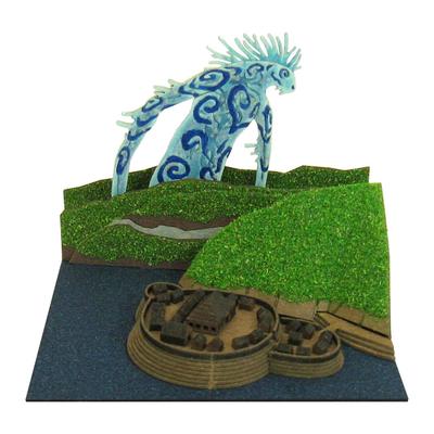 Sankei Studio Ghibli Mini Prinsesse Mononoke Nattvandrer Uskalert Papirhåndverk MP07-44