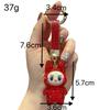 Schlüsselanhänger Voller Diamant Rucksackanhänger Exquisite Diamantbesetzte Puppe Strassstein Geschenk