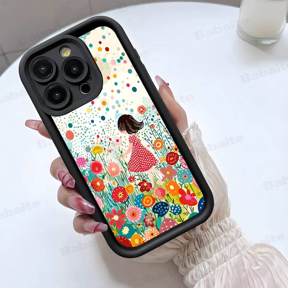 Popular Art Y-Yayoi KusamaS Phone Case For iPhone 17 16 15 13 11 12 14 Pro Max Plus Silicone Cover Shell
