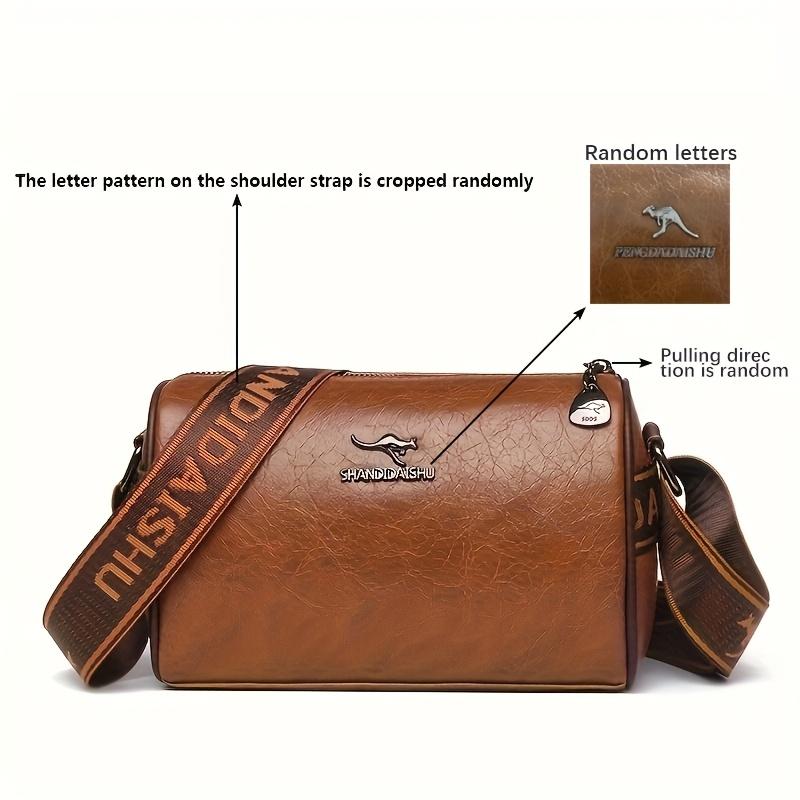 Women's shoulder bag retro wide shoulder strap messenger bag