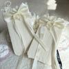 Socks spring and summer thin Lolita lace Korean version bow streamer lace long tube girl calf pile two wear