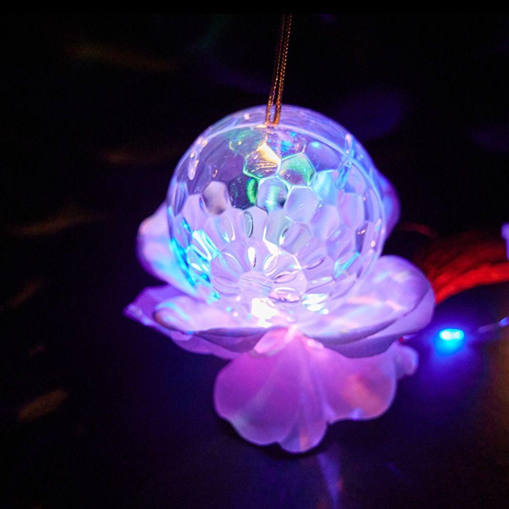 Portable Glowing Hand Held Lantern Handmade LED Light Luminous Toy Pendant Mid-Autumn Festival