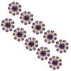 10pcs Royalblue Decorative Brooch Buttons Clothes Accessories Buttons  Holiday Decor