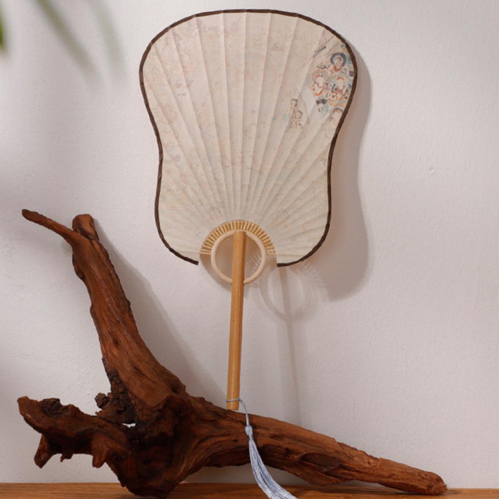 DIY Calligraphy Vintage  Group Fan Elegant Design Hand Fan Xuan Paper Fan  Home Decoration