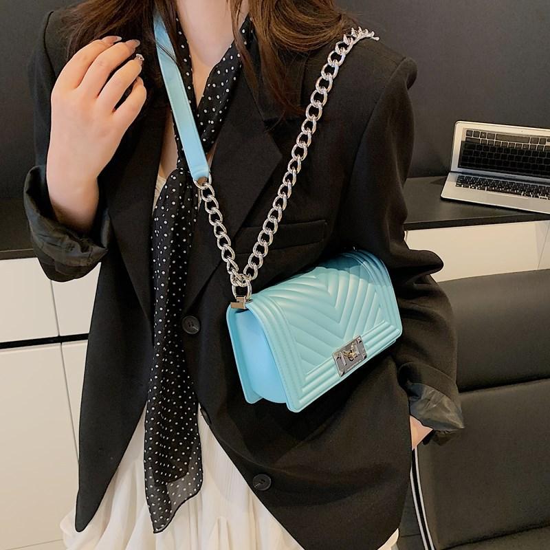 Sac à bandoulière de mode haut de gamme, sac à chaîne rétro losange d'été, sac messager polyvalent